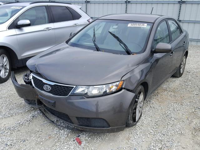 KNAFU4A25C5506708 - 2012 KIA FORTE EX GRAY photo 2