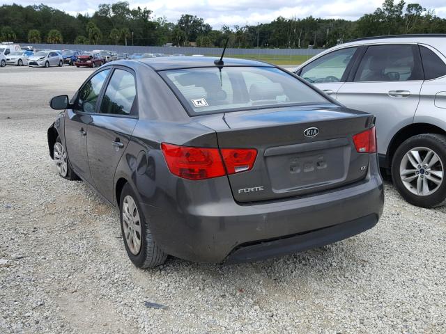 KNAFU4A25C5506708 - 2012 KIA FORTE EX GRAY photo 3