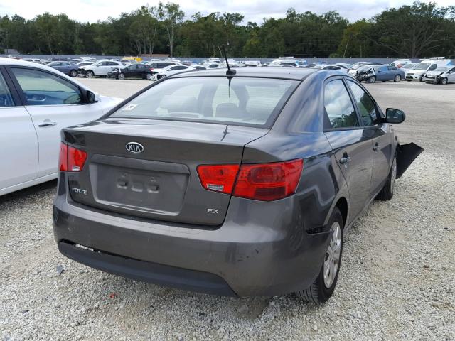 KNAFU4A25C5506708 - 2012 KIA FORTE EX GRAY photo 4