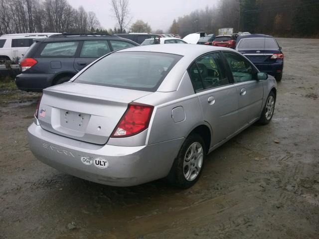 1G8AJ52F64Z218892 - 2004 SATURN ION LEVEL SILVER photo 4