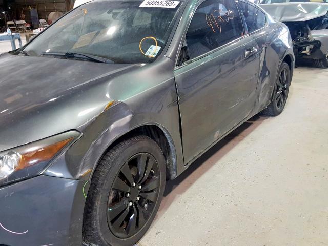 1HGCS1B89AA016596 - 2010 HONDA ACCORD EXL GRAY photo 9