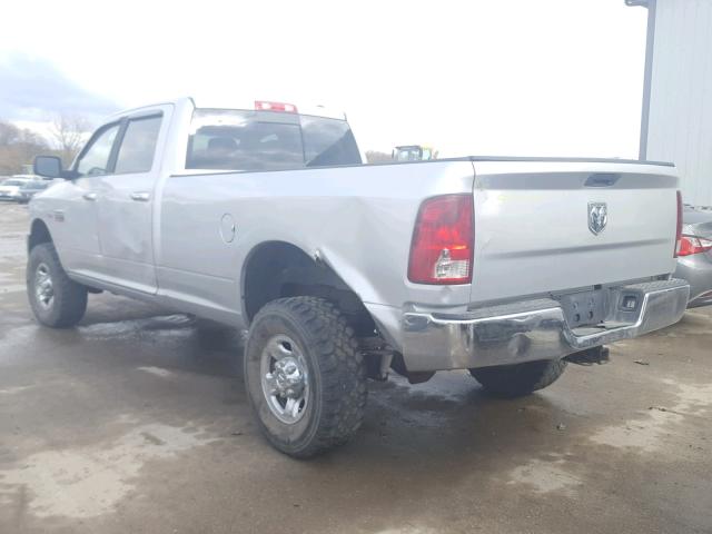 3D7TT2CT4AG161377 - 2010 DODGE RAM 2500 SILVER photo 3