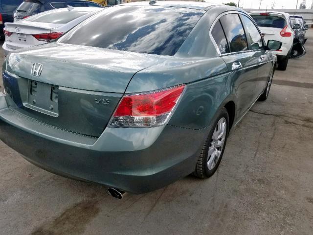 1HGCP3F86AA011010 - 2010 HONDA ACCORD EXL GREEN photo 4