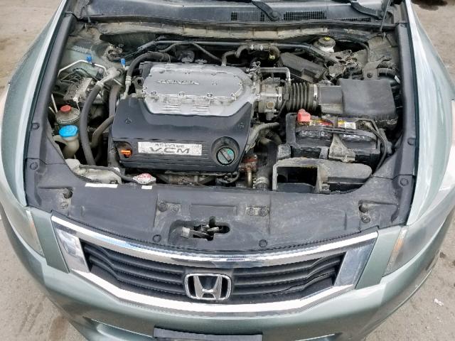 1HGCP3F86AA011010 - 2010 HONDA ACCORD EXL GREEN photo 7