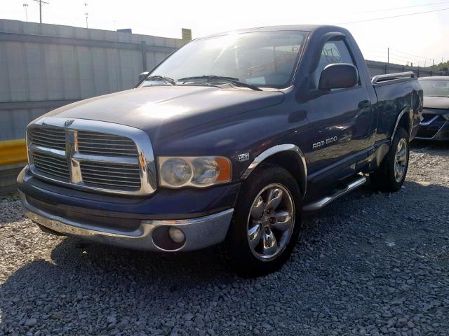 1D7HA16D44J138355 - 2004 DODGE RAM 1500 S BLUE photo 2