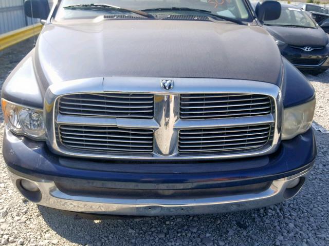 1D7HA16D44J138355 - 2004 DODGE RAM 1500 S BLUE photo 7