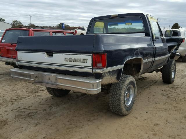 1GCEV14K2HS138910 - 1987 CHEVROLET V10 BLUE photo 4