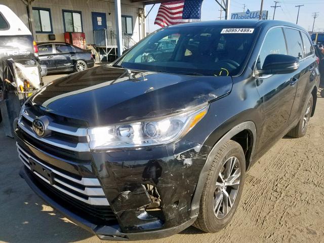 5TDBZRFH8JS835276 - 2018 TOYOTA HIGHLANDER BLACK photo 2