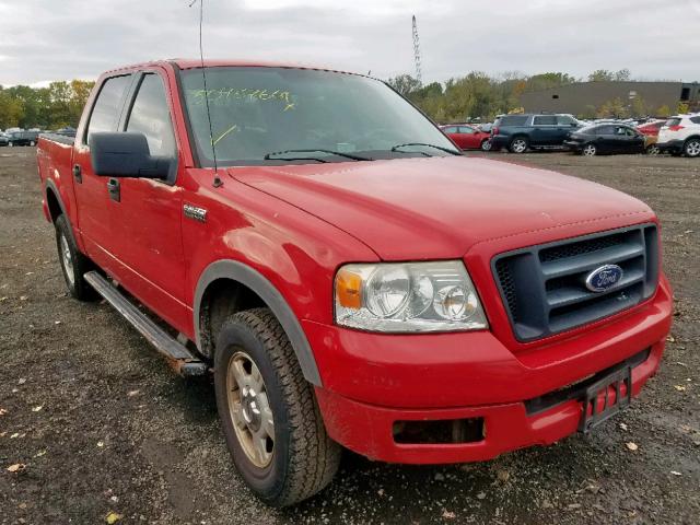 1FTPW14525FA88045 - 2005 FORD F150 SUPER RED photo 1