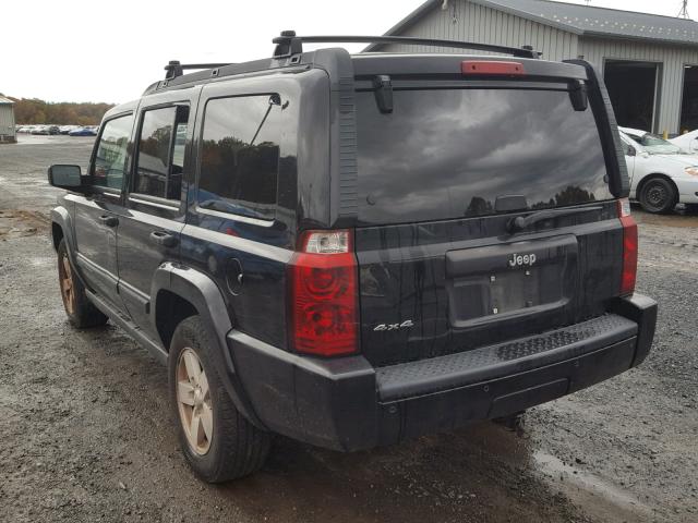 1J8HG48K96C268718 - 2006 JEEP COMMANDER BLACK photo 3