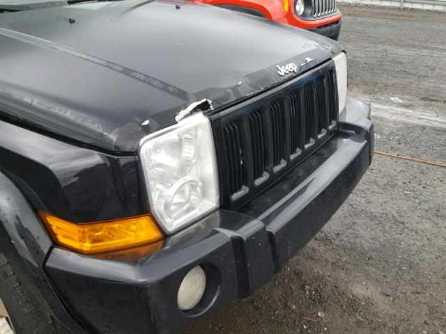 1J8HG48K96C268718 - 2006 JEEP COMMANDER BLACK photo 9