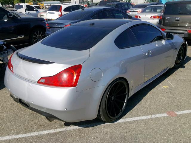 JN1CV6EK1BM213100 - 2011 INFINITI G37 BASE SILVER photo 4