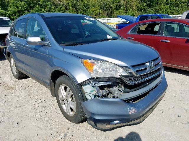 JHLRE4H7XAC014086 - 2010 HONDA CR-V EXL BLUE photo 1