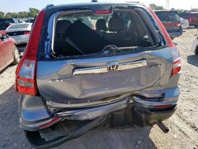 JHLRE4H7XAC014086 - 2010 HONDA CR-V EXL BLUE photo 9