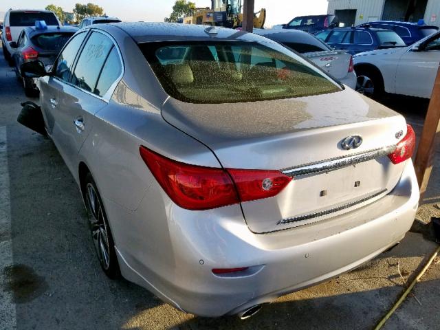 JN1BV7AP3EM676573 - 2014 INFINITI Q50 BASE SILVER photo 3