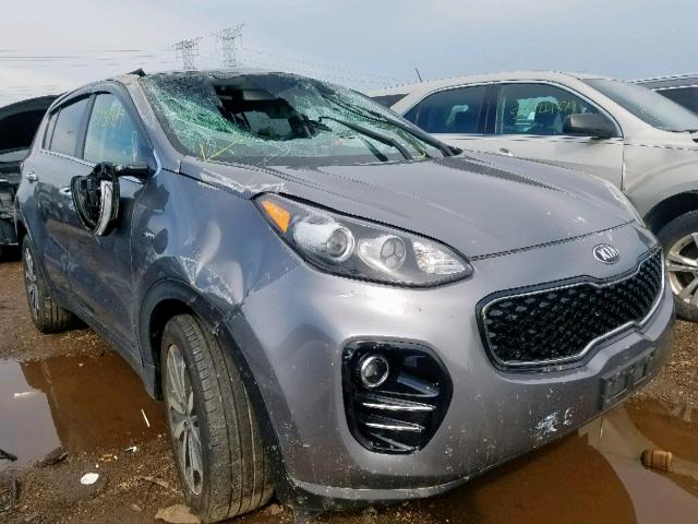 KNDPNCACXJ7406497 - 2018 KIA SPORTAGE E GRAY photo 1