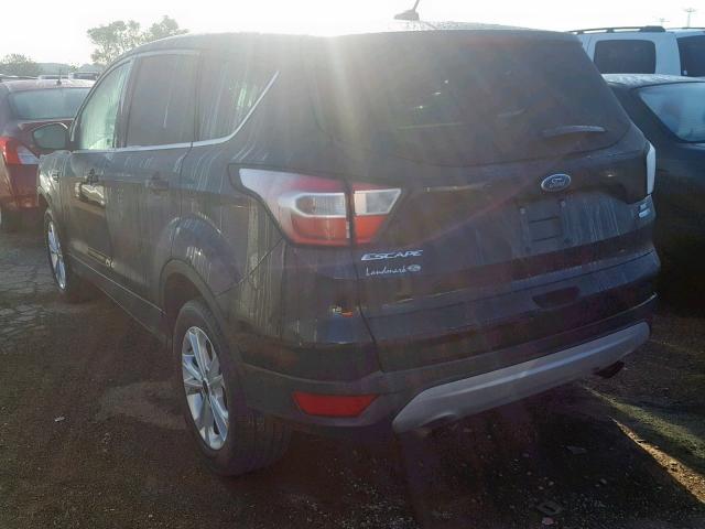 1FMCU9GD0HUE66395 - 2017 FORD ESCAPE SE Schwarz Foto 3