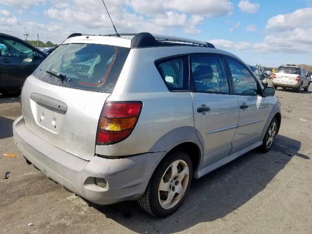 5Y2SL62814Z406411 - 2004 PONTIAC VIBE SILVER photo 4