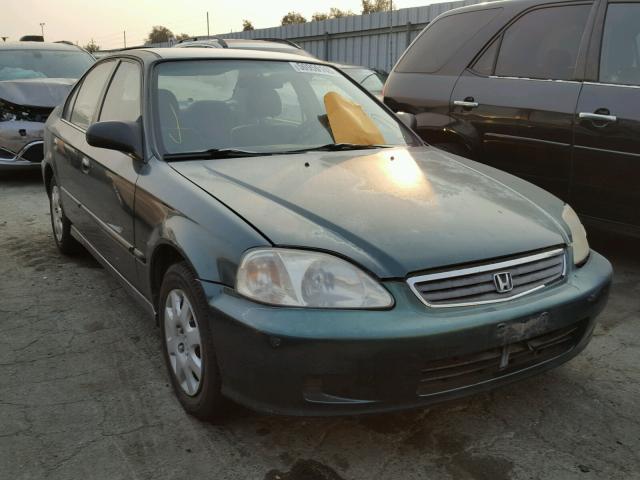 2HGEJ6612YH556678 - 2000 HONDA CIVIC BASE GREEN photo 1