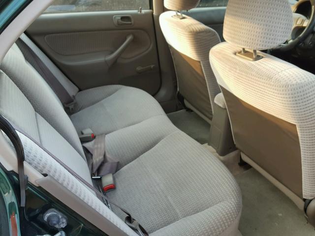 2HGEJ6612YH556678 - 2000 HONDA CIVIC BASE GREEN photo 6