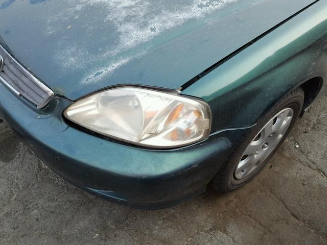 2HGEJ6612YH556678 - 2000 HONDA CIVIC BASE GREEN photo 9