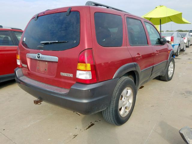4F2CZ96123KM41287 - 2003 MAZDA TRIBUTE ES 红色 照片 4