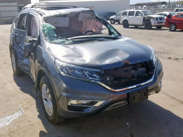 2HKRM4H76FH703487 - 2015 HONDA CR-V EXL GRAY photo 1