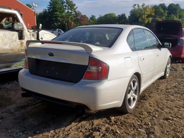 4S3BL676454211960 - 2005 SUBARU LEGACY GT WHITE photo 4