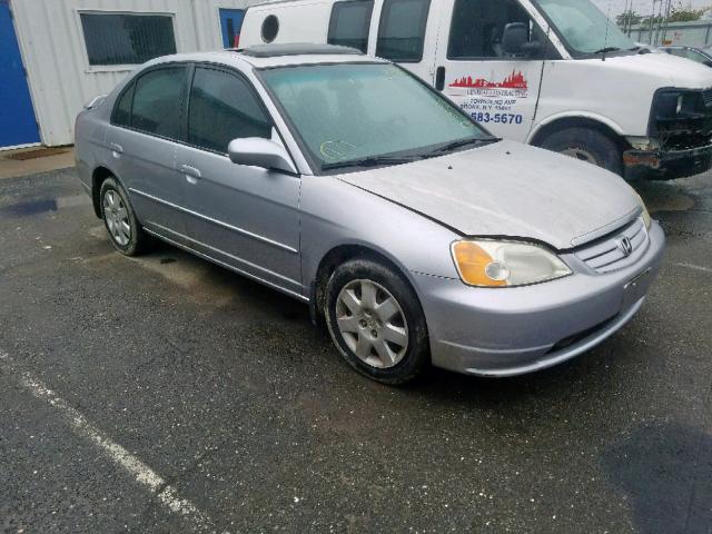 1HGES26751L051026 - 2001 HONDA CIVIC EX SILVER photo 1