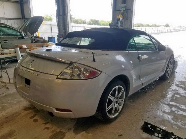 4A3AL35T38E002949 - 2008 MITSUBISHI ECLIPSE SP SILVER photo 4