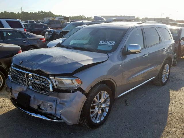 1C4RDHEGXEC556595 - 2014 DODGE DURANGO CI SILVER photo 2