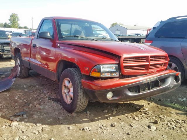 1B7FL26X2WS514530 - 1998 DODGE DAKOTA RED photo 1