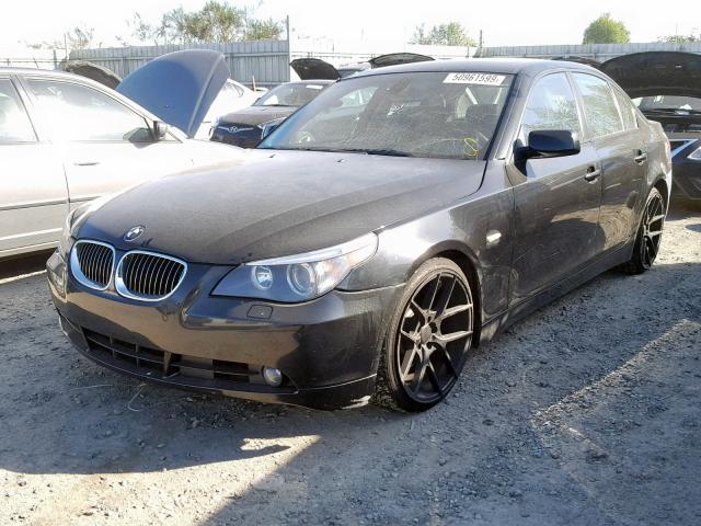 WBANB53547CP08004 - 2007 BMW 550 I BLACK photo 2