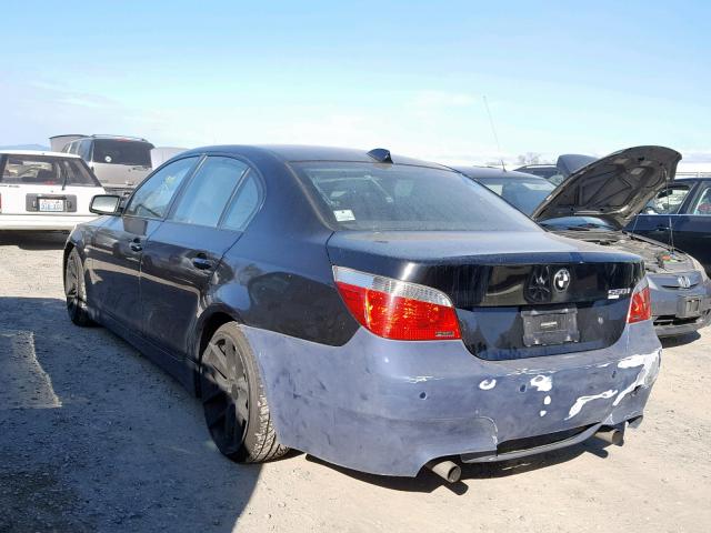 WBANB53547CP08004 - 2007 BMW 550 I BLACK photo 3