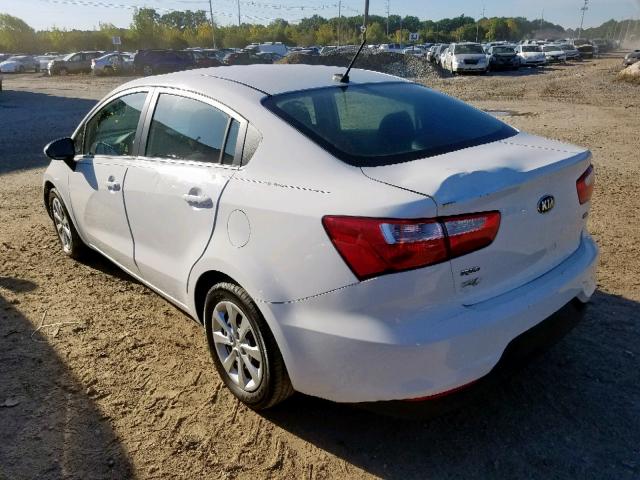 KNADM4A33H6012610 - 2017 KIA RIO LX WHITE photo 3