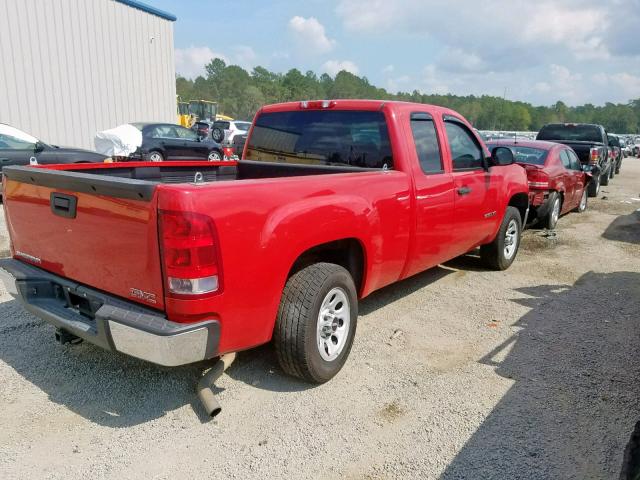 1GTR1TEX2BZ389766 - 2011 GMC SIERRA C15 RED photo 4