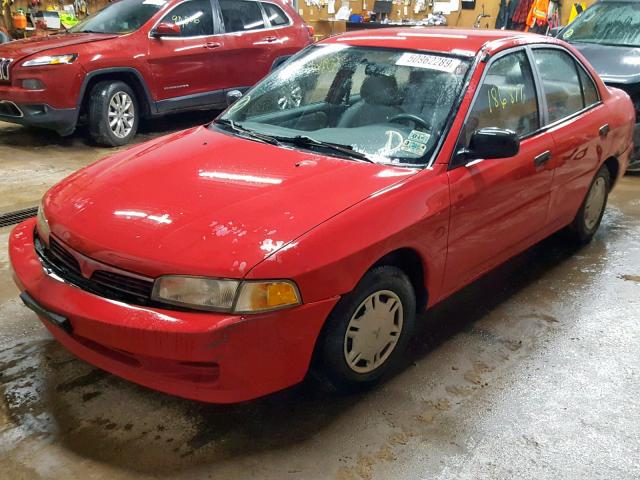 JA3AY26AXWU018580 - 1998 MITSUBISHI MIRAGE DE RED photo 2