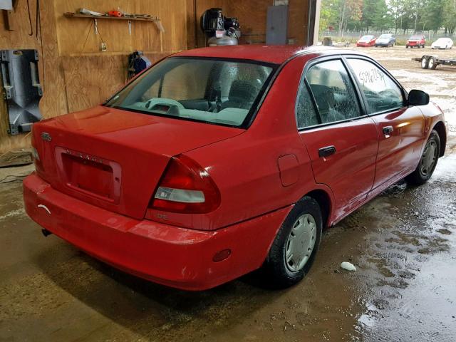 JA3AY26AXWU018580 - 1998 MITSUBISHI MIRAGE DE RED photo 4