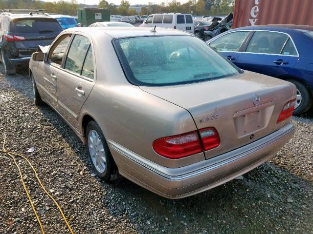 WDBJF65J11B350717 - 2001 MERCEDES-BENZ E 320 BEIGE photo 3