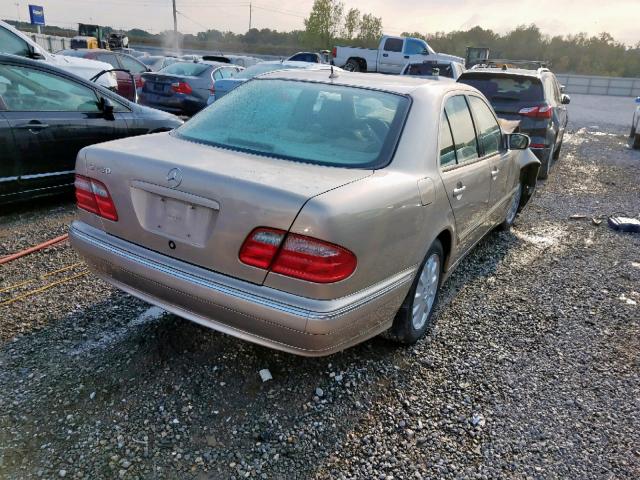 WDBJF65J11B350717 - 2001 MERCEDES-BENZ E 320 BEIGE photo 4