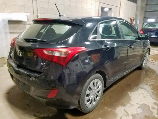 KMHD35LHXHU357063 - 2017 HYUNDAI ELANTRA GT BLACK photo 4