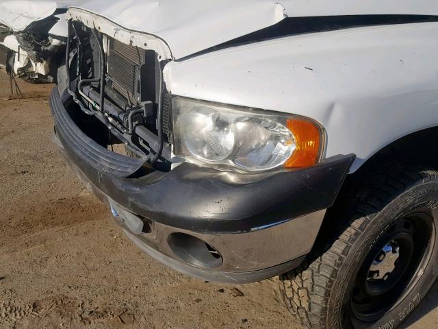 1D7HA18K35J523502 - 2005 DODGE RAM 1500 S WHITE photo 9