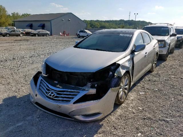 KMHFH4JG4DA213163 - 2013 HYUNDAI AZERA GLS GRAY photo 2