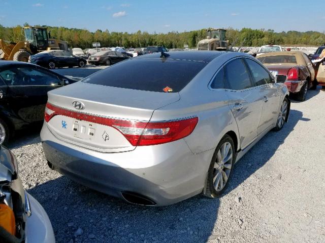 KMHFH4JG4DA213163 - 2013 HYUNDAI AZERA GLS GRAY photo 4