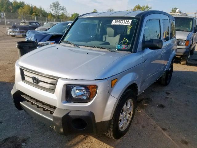 5J6YH28787L014269 - 2007 HONDA ELEMENT EX SILVER photo 2