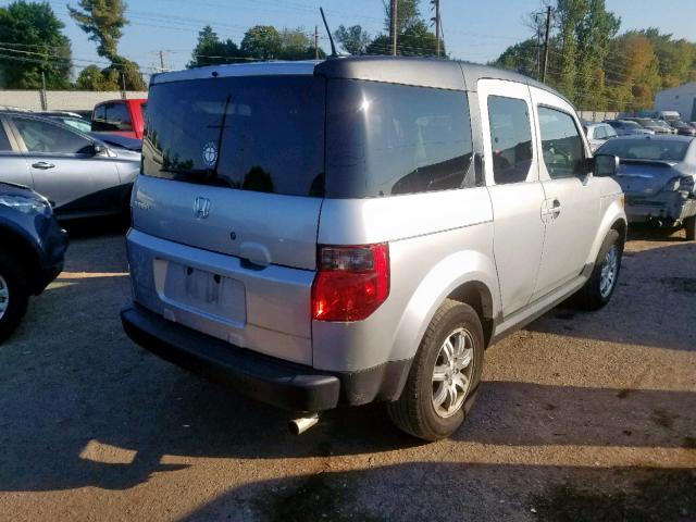 5J6YH28787L014269 - 2007 HONDA ELEMENT EX SILVER photo 4