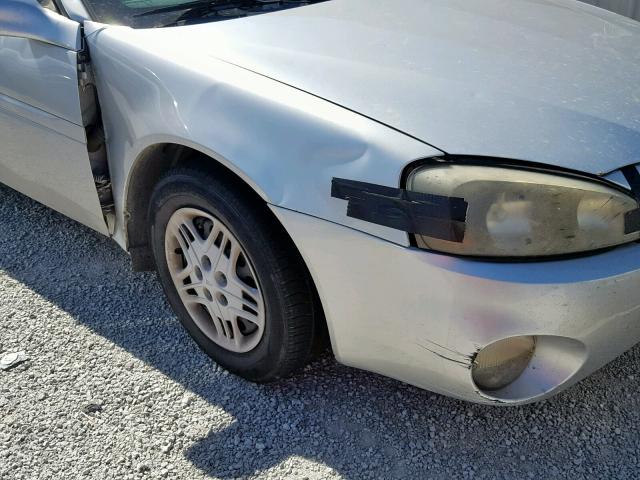 2G2WP522641255851 - 2004 PONTIAC GRAND PRIX SILVER photo 9