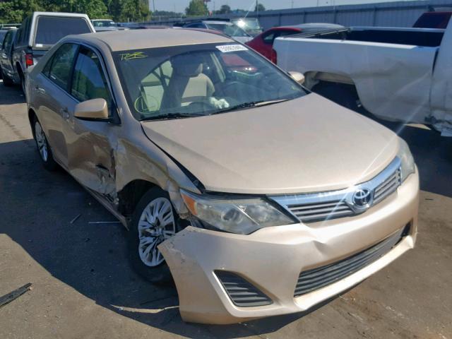 4T4BF1FK7CR205867 - 2012 TOYOTA CAMRY BASE GOLD photo 1