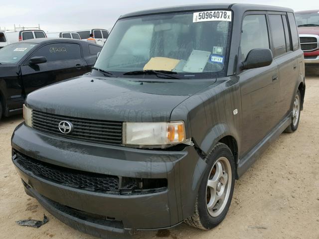 JTLKT324750216585 - 2005 TOYOTA SCION XB GREEN photo 2