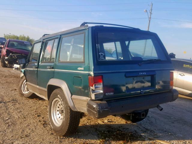 1J4FJ78S3TL303910 - 1996 JEEP CHEROKEE C TEAL photo 3